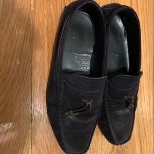 Zara dark navy loafers
